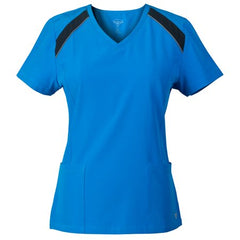 Colorblock Stretch Scrub Top