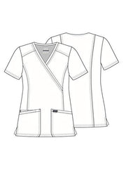 Mock Wrap Scrub Top