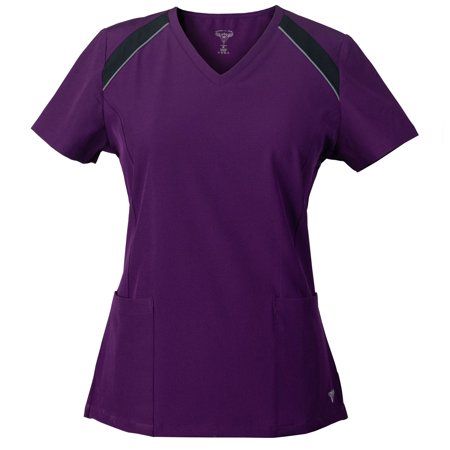 Colorblock Stretch Scrub Top