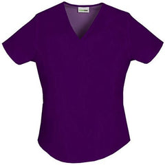Women's Fashion Essentials Mock Wrap Scrub Top
