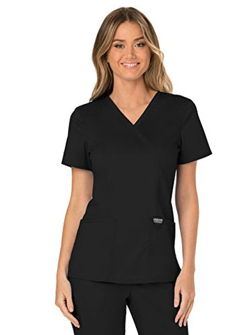 Mock Wrap Scrub Top