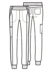 Mid Rise Tapered Jogger Scrub Pant