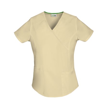 Women's Fashion Essentials Mock Wrap Scrub Top