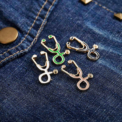 Stethoscope Brooch