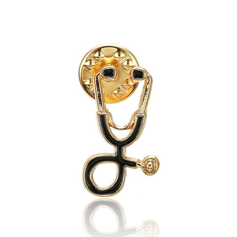 Stethoscope Brooch